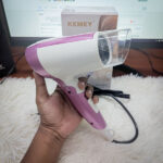 Kemey KM-6833 Foldable Travel Hair Dryer – Hot & Cool Modes - Image 3