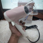 Kemey KM-6831 Foldable Travel Hair Dryer – Hot & Cool Modes, Compact Design - Image 3