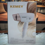 Kemey KM-3365 Silky Shine Foldable Hair Dryer – Hot, Warm & Cool Modes - Image 4