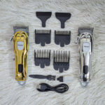 Jupiter JP-802 Professional Hair Clipper – T-Blade, LED Display, USB Charging