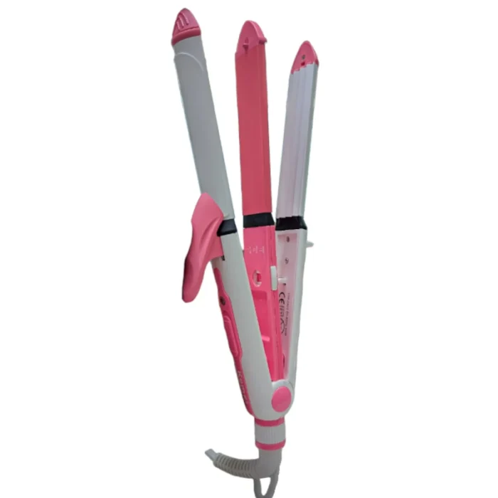 Kemei KM-1213: 3-in-1 Ceramic Coating Styling Powerhouse — Straighten, Curl & Crimp with Salon-Level Precision - Image 4