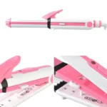 Kemei KM-1213: 3-in-1 Ceramic Coating Styling Powerhouse — Straighten, Curl & Crimp with Salon-Level Precision - Image 3
