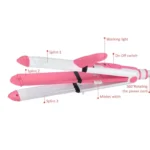 Kemei KM-1213: 3-in-1 Ceramic Coating Styling Powerhouse — Straighten, Curl & Crimp with Salon-Level Precision - Image 2