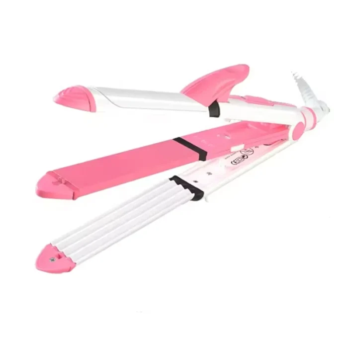 Kemei KM-1213: 3-in-1 Ceramic Coating Styling Powerhouse — Straighten, Curl & Crimp with Salon-Level Precision - Image 5
