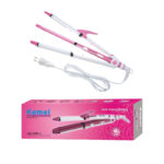 Kemei KM-1291 Professional 3 in 1 Hair Styler – Straightener, Curler & Crimper