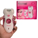 Kemei KM-2530 Premium 4-in-1 Rechargeable Women’s Grooming Kit | Epilator, Shaver, Trimmer & Callus Remover - Image 4
