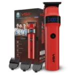 VGR V-987 Professional Beard Trimmer with Digital Display, Turbo Mode 7000RPM & 400 Minutes Backup