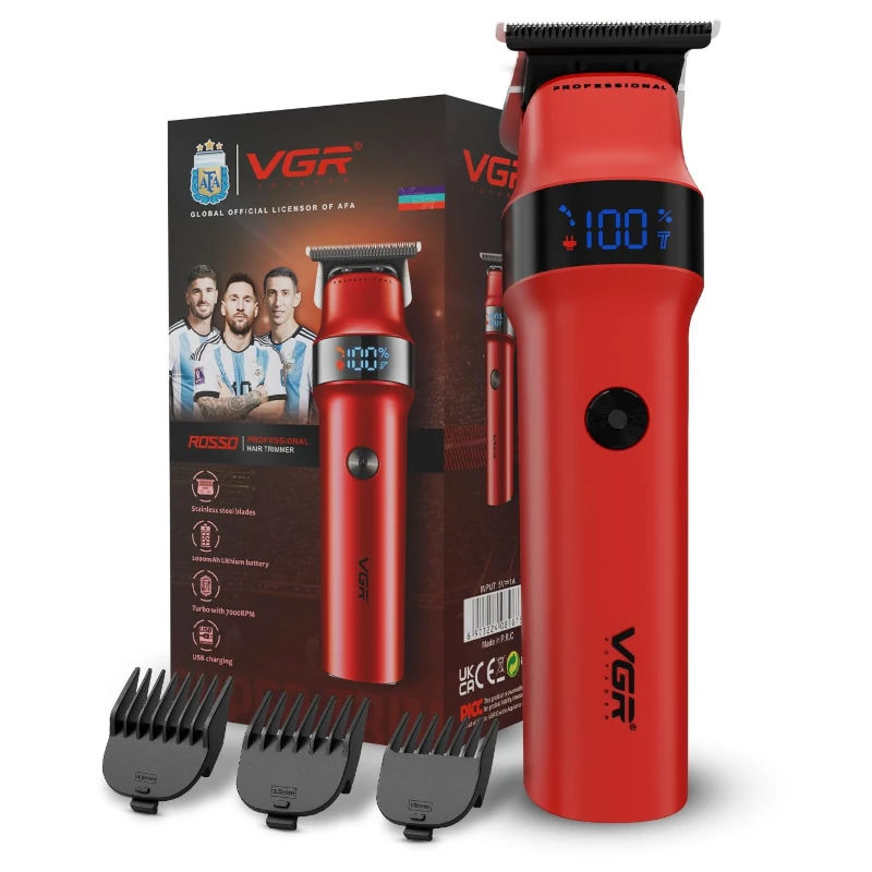 3 VGR V-987 Professional Beard Trimmer with Digital Display, Turbo Mode 7000RPM & 400 Minutes Backup - Image 1