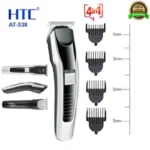 HTC AT-538 Rechargeable Beard & Hair Trimmer | Stainless Steel Blade & 60-Min Backup - Image 5
