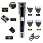 HTC AT-538 Rechargeable Beard & Hair Trimmer | Stainless Steel Blade & 60-Min Backup - Image 2