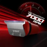 VGR V-987 Professional Beard Trimmer with Digital Display, Turbo Mode 7000RPM & 400 Minutes Backup - Image 7