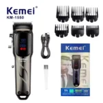 Kemei KM-1550 Professional Hair Clipper for Men – 7000 RPM, Type-C, 2000mAh, 1-Year Warranty