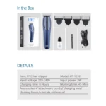 HTC AT-1210 Rechargeable Beard Trimmer For Men - Image 4