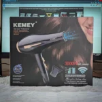Kemey KM-2376 – 3000W Professional Hot & Cold Hair Dryer - Image 4
