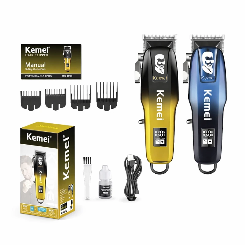 2 Kemei KM-709A Professional T-Blade Hair Clipper – 2000mAh Rechargeable Cordless Trimmer - Image 1
