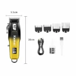Kemei KM-709A Professional T-Blade Hair Clipper – 2000mAh Rechargeable Cordless Trimmer - Image 6