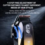 Kemei KM-709A Professional T-Blade Hair Clipper – 2000mAh Rechargeable Cordless Trimmer - Image 5